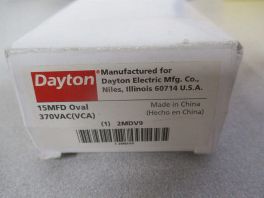 (2MDV9) 370V AC 1-1/4" x 3-9/16" OAL Aluminum Motor Run Capacitor 