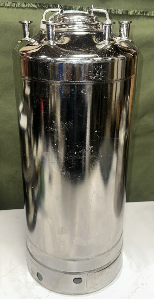 Alloy Products SS Skirt Pharmaceutical/Hygienic Pressure Vessel Tank "Milk Jug"