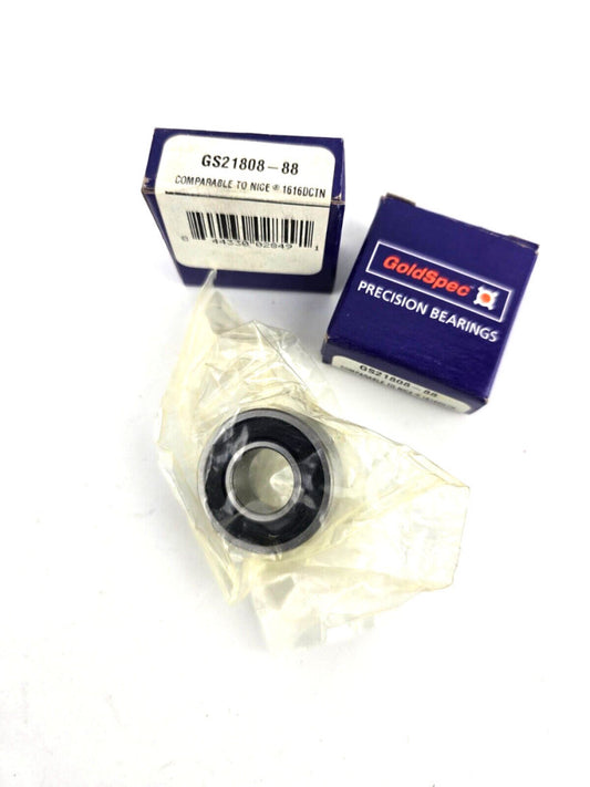 2pcs Gold Spec GS21808-88 Nice Bearing 1616DCTN 1/2" X 1-1/8" X 3/8" Sealed
