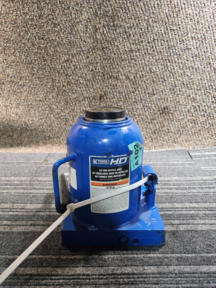 K Tool International KTI-HD63250 50 Ton Hydraulic Bottle Jack for Garages, Blue