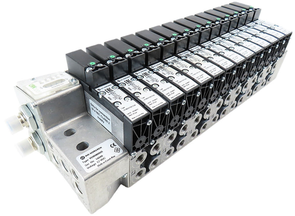 Norgren VS1814005US VS18 14 Station CANopen w/ VS18G517DF312A 12VDC Solenoid NEW