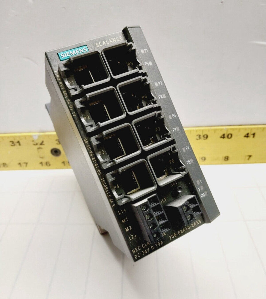 SIEMENS SIMATIC NET INDUSTRIAL ETHERNET SWITCH  6GK5208-0BA10-2AA3