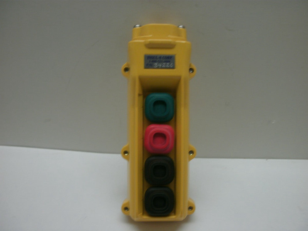 INSUL-8 34220 PUSH BUTTON PENDANT TWO 2-SPEED W/MAINTAINED ON/OFF (RED,GREEN)NNB