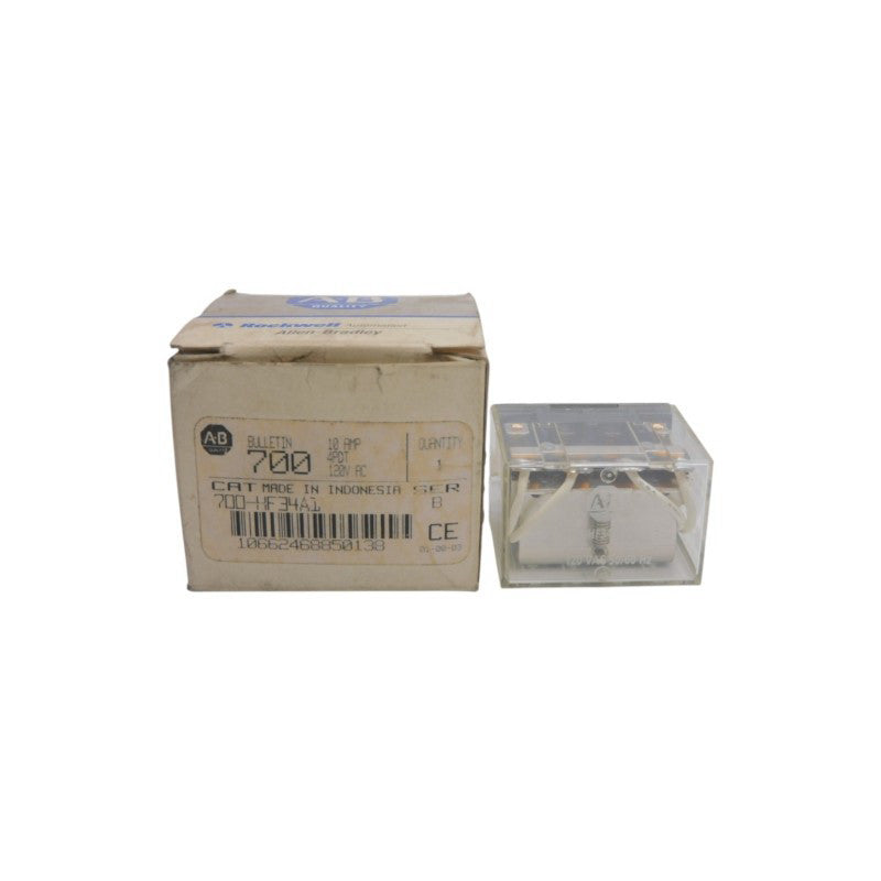 ALLEN BRADLEY 700-HF34A1 SER. B 120VAC 10A (GY/BL) NSMP