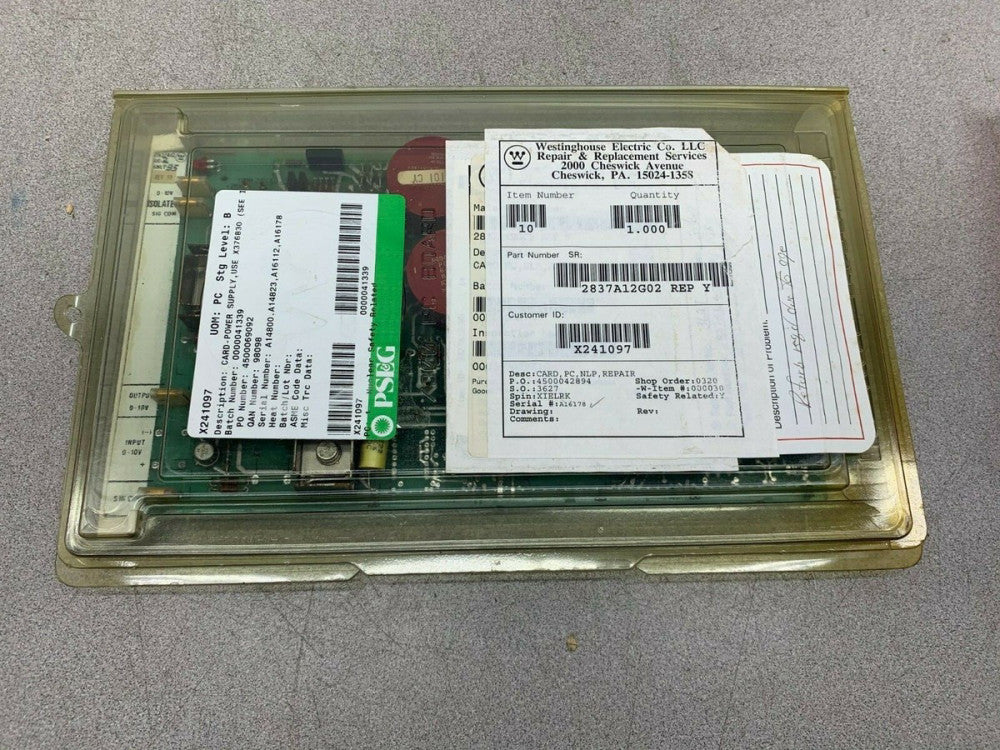 NEW NO BOX WESTINGHOUSE CIRCUIT BOARD 2837A12G02