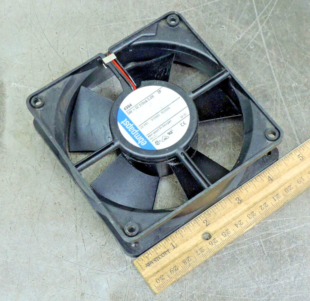 Ebm-Papst - 4394 Axial DC Fan w/ Plastic Housing 24V DC 5 W 2 Terminals
