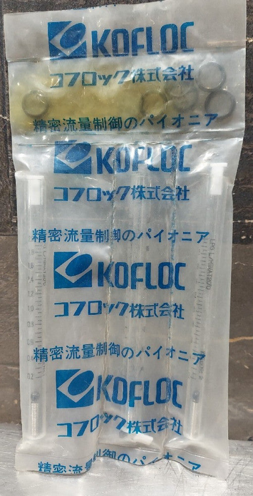 KOFLOC Flow Meter Tube w/Float Replacement Set LPG L/MINAT20°C (1-#1, 2-#2 Tubes