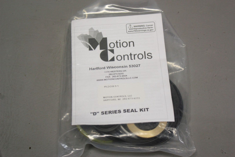 NEW MOTION CONTROLS "D" SERIES PNEUMATIC CYLINDER SEAL KIT R20831