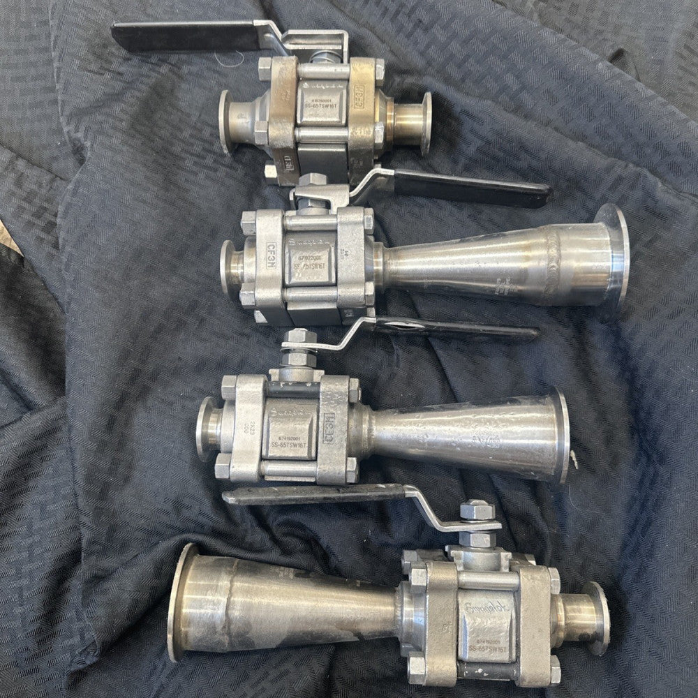 SWAGELOK BALL VALVE SS-65TSW16T  Stainless Steel , Lot of 4 Valves