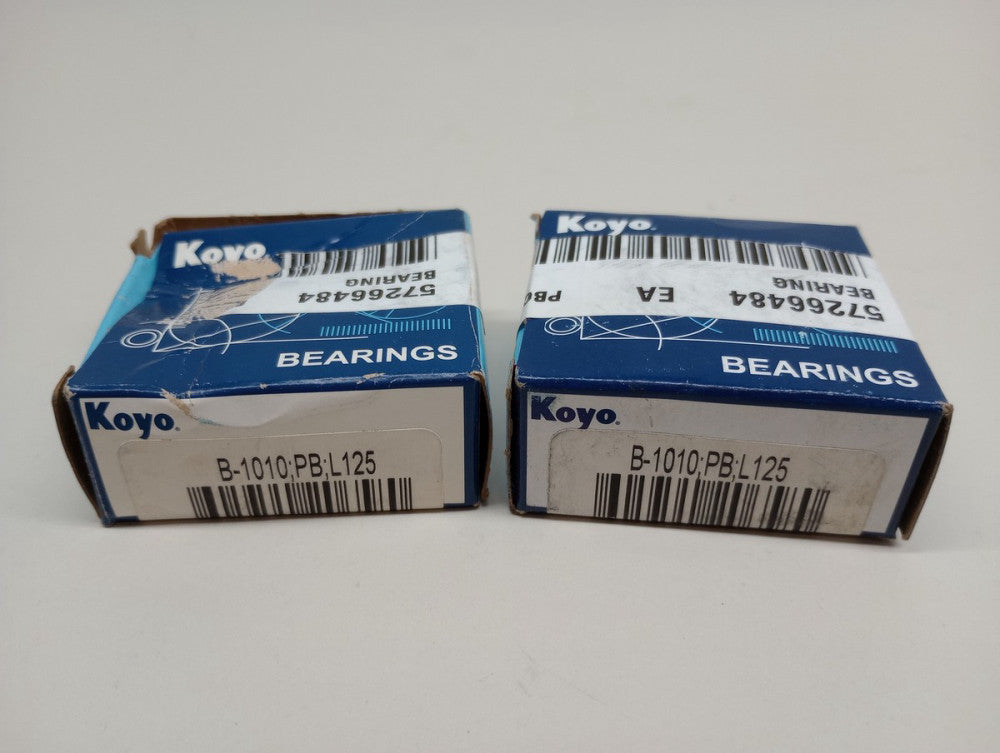 Koyo B1010PBL125 Needle Bearing (Pack of 2) B-1010;PB;L125