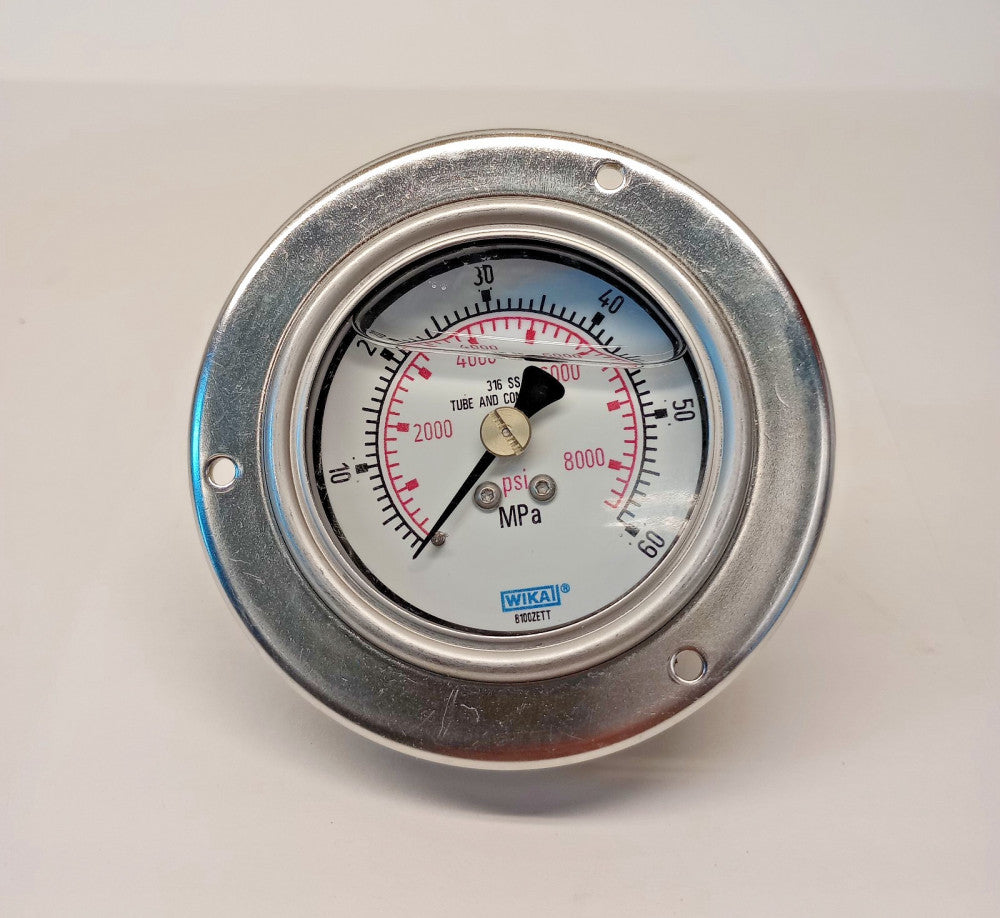 Wika 213.53-C-EG560P-NB-AFZZ Used Pressure Gauge 2.5 Liquid Filled 0-60MPa/8000