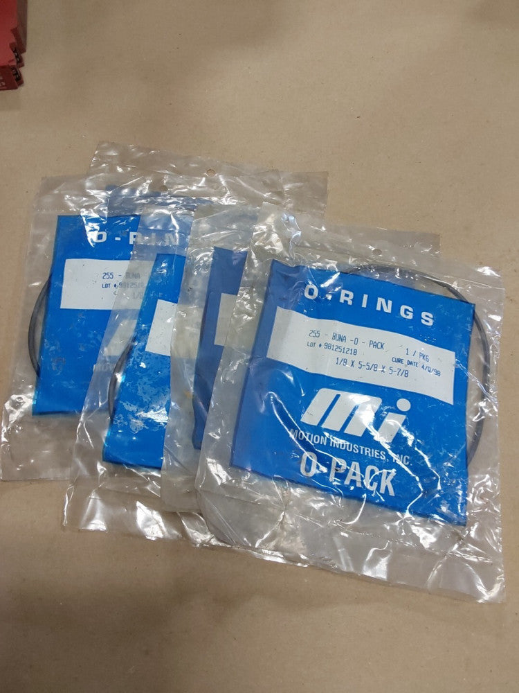 Motion Industries 255 BUNA O-PACK O-Rings, Lot of 5