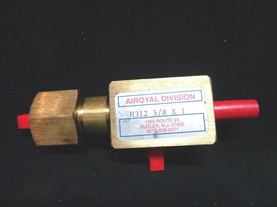 AIROYAL DIVISION - PNEUMATIC CYLINDER - AIR - H312 - 5/8 x 1 - FACTORY SEALED