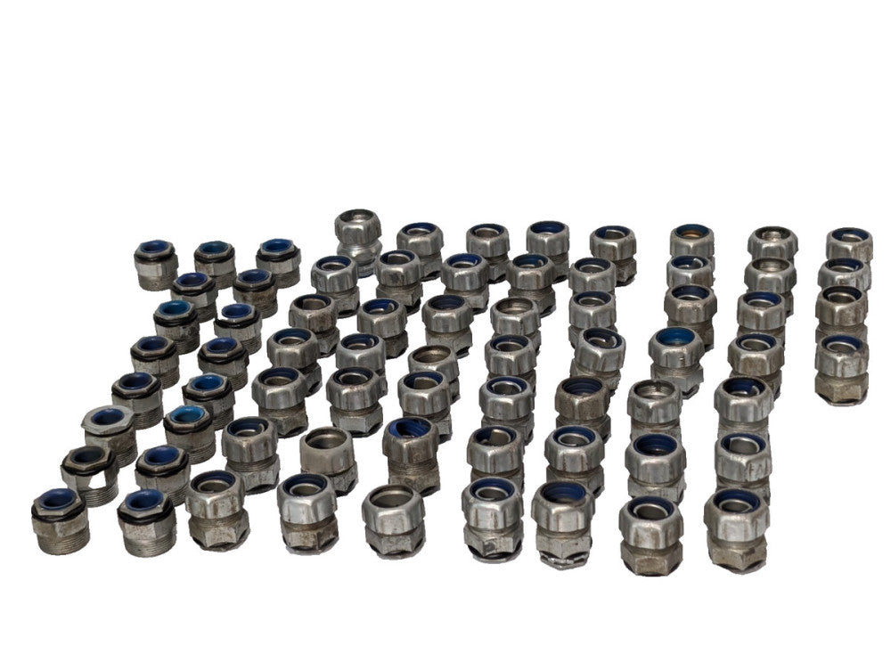 Lot of 70: Assorted Conduit Connector Sealing Fitting Accessories