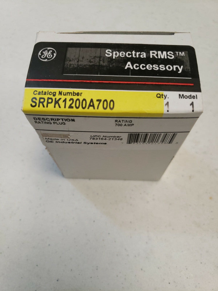 NEW SRPK1200A700 GENERAL ELECTRIC RATIN PLUG 700A 1200A FRAME SPECTRA NEW