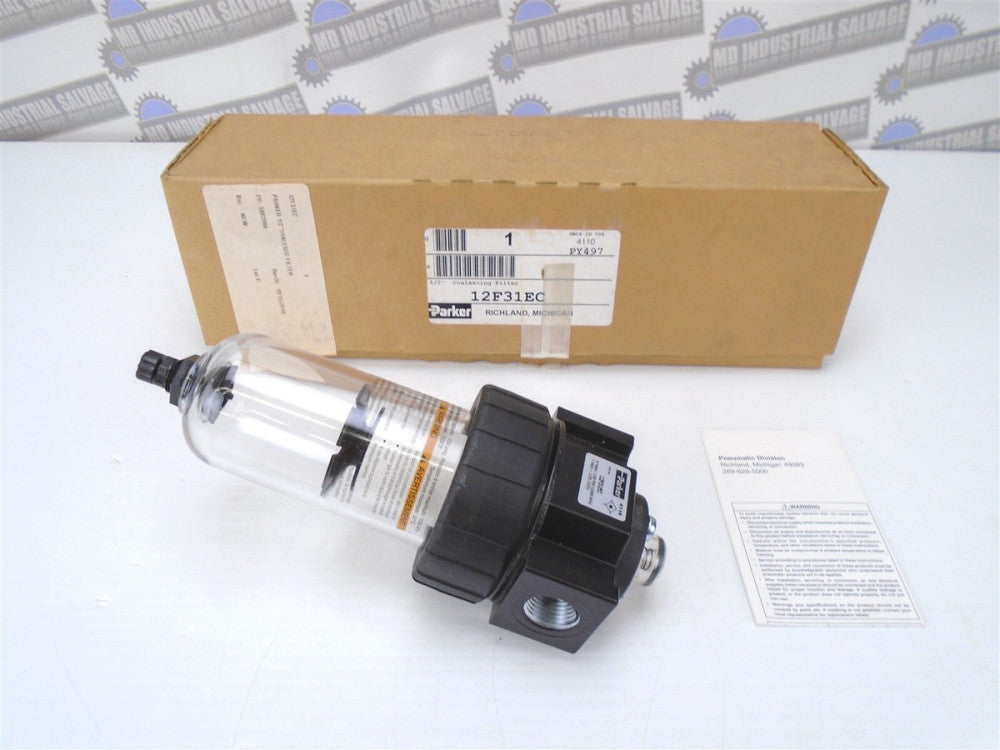 PARKER Prep-Air II - Filter & Housing - 12F31EC -1/2" Max 150psi (NEW in BOX)