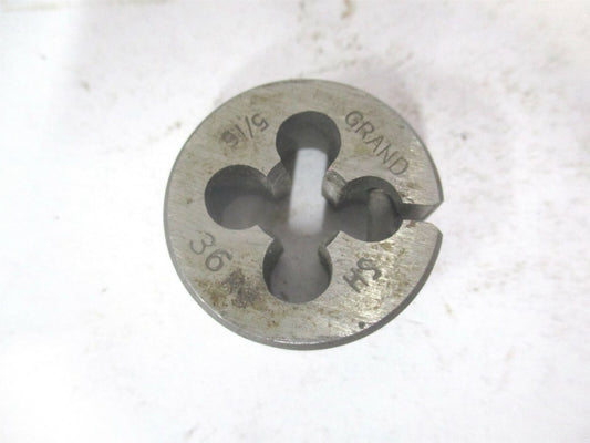 5/16"-36 High Speed Steel Adjustable Screw Round Die 