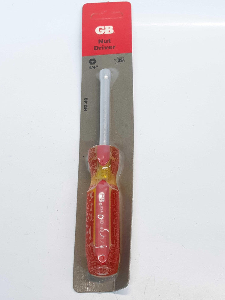 GB Electrical ND-40 Hollow Shaft Nut Driver 1/4" 
