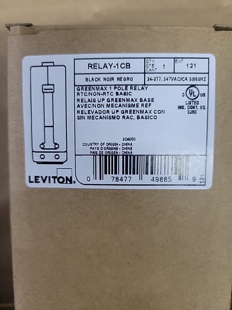 1) Leviton RELAY-1CB GreenMax Single Pole Dimming  Relay  Circuit Breaker