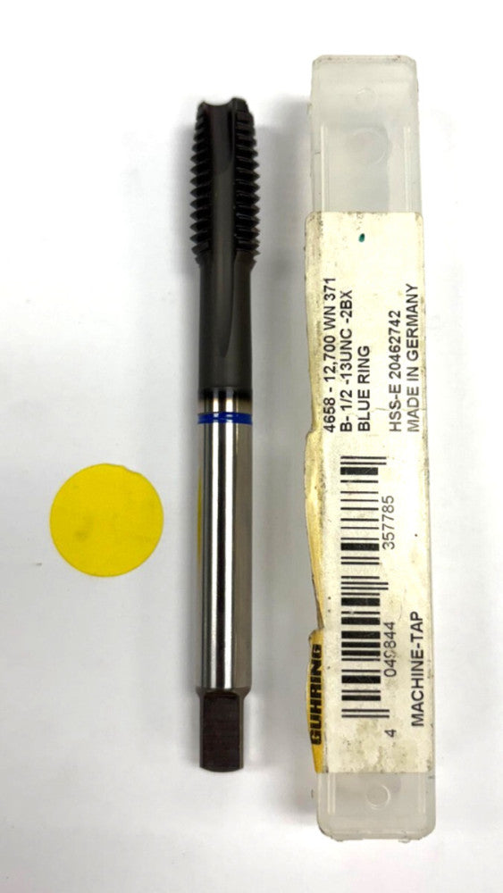 GUHRING BOTTOMING MACHINE TAP 1/2"-13 #4658-12,700