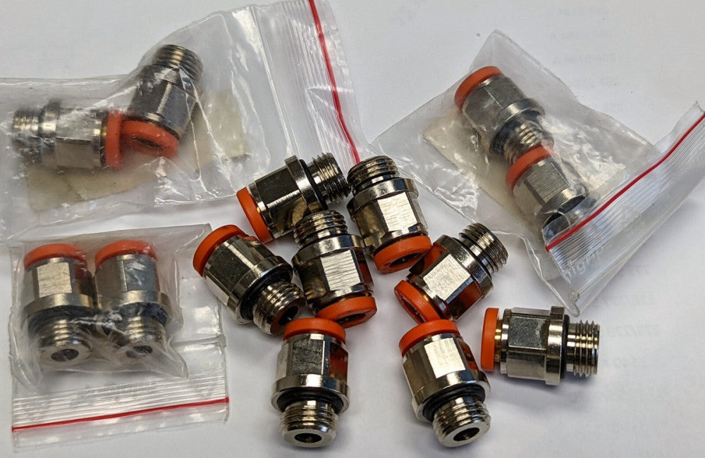 (14) G1/4-8 Metal Work Pneumatics 2U01008 Push-In Fittings [OF45]