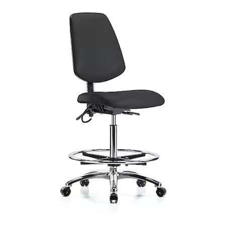 Zoro Select Br-Esd-Vhbch-Mb-Cr-T0-A0-Cf-Ec-Esdblk Esd Task Chair, Vinyl