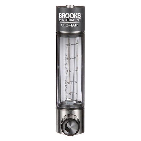Brooks 1250Ad6073afsvv Flowmeter,Air,2 To 25 Scfh,Glass