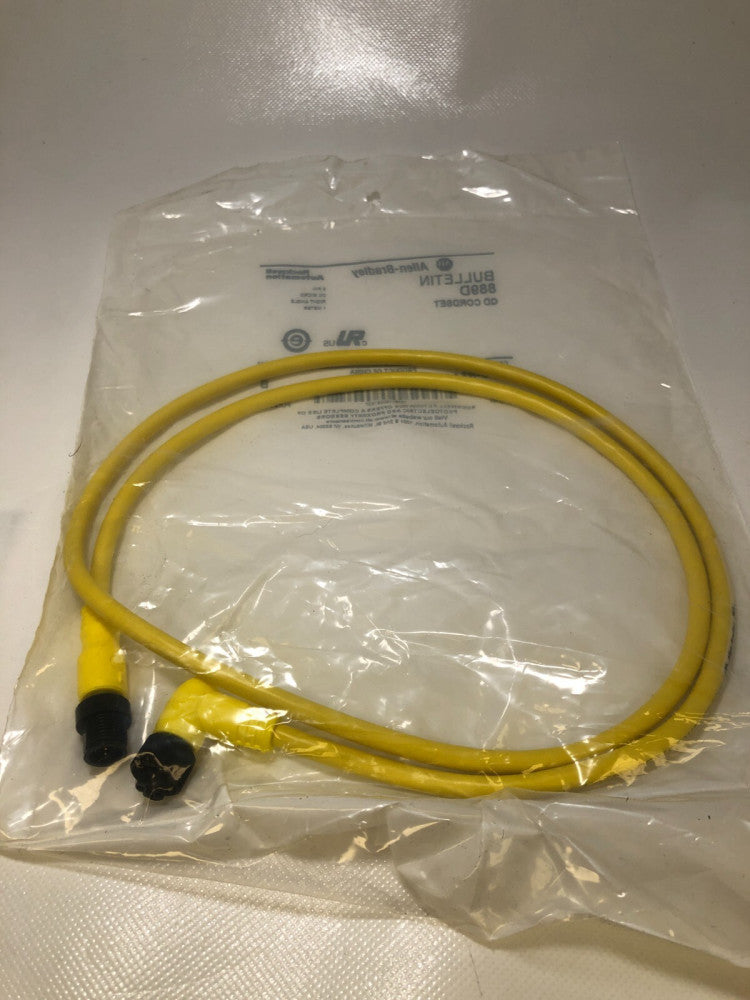 Allen Bradley 889D-R5ACDM-1 Series B QD Cordset, 5-pin, DC Micro Right Angle 1m
