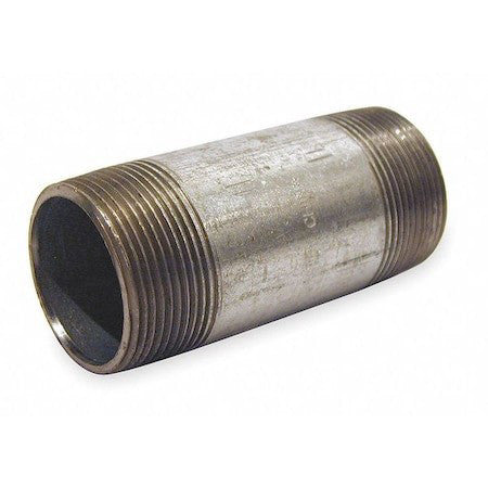 Beck 0331044404 2-1/2" Mnpt X 10-1/2" Tbe Galvanized Steel Pipe Nipple Sch 40