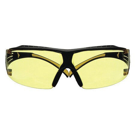 3M Sf403xsgaf-Yel Securefit 400, Safety Glasses Anti-Fog &  Anti-Scratch, Amber