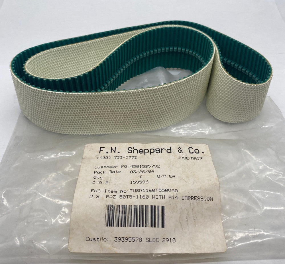 F.N. Sheppard & Co. TUSN1160T550VAA Timing Belt 