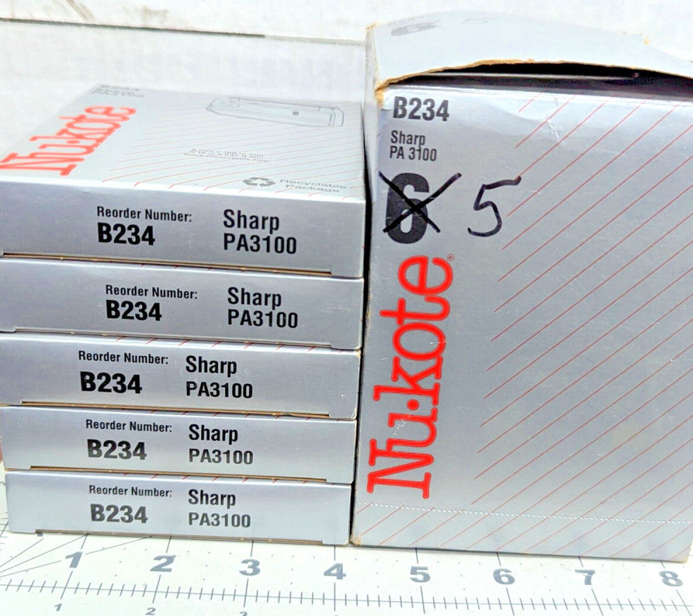 (5) B234 NUKOTE Sharp PA-3100 Series Typewriter Ribbon [C4B6]