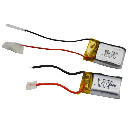 2-Pack 3.7 Volt - 150mAh Li-Poly Pack Replacement for S yma S107 / S107G Heli...