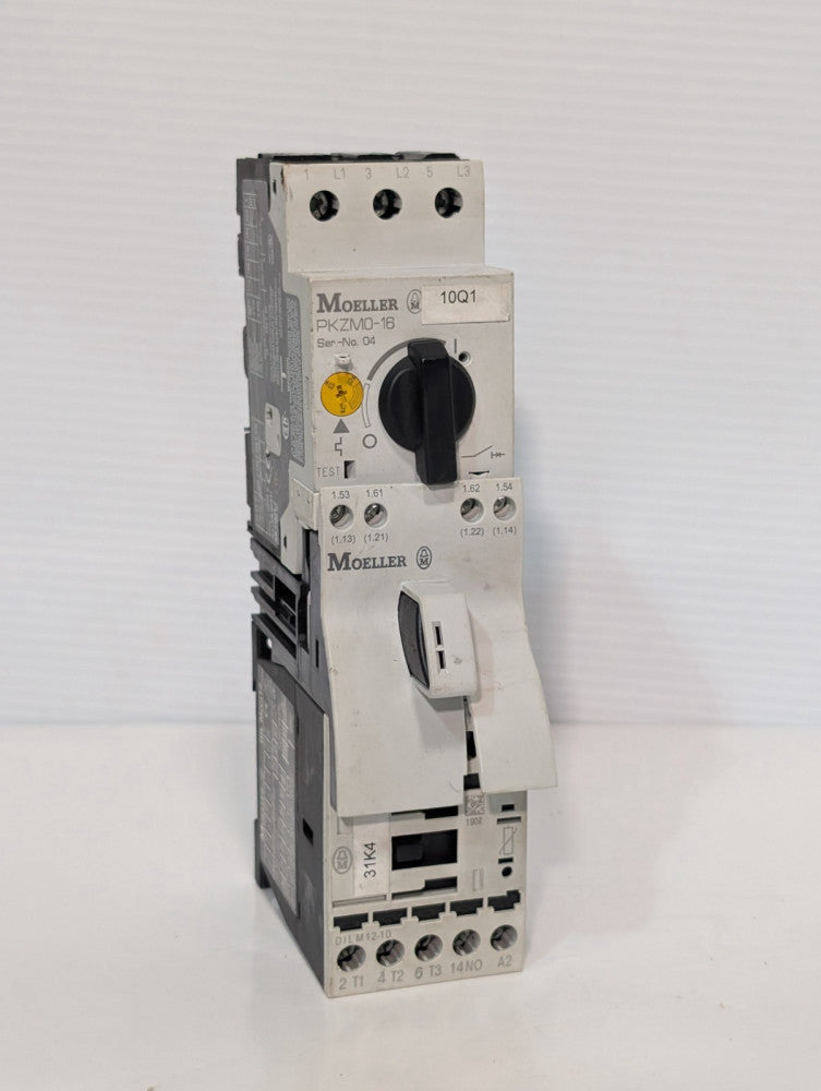 Moeller PKZM0-18 Motor Protection Circuit Breaker Assy w DILM12-10 Contactor