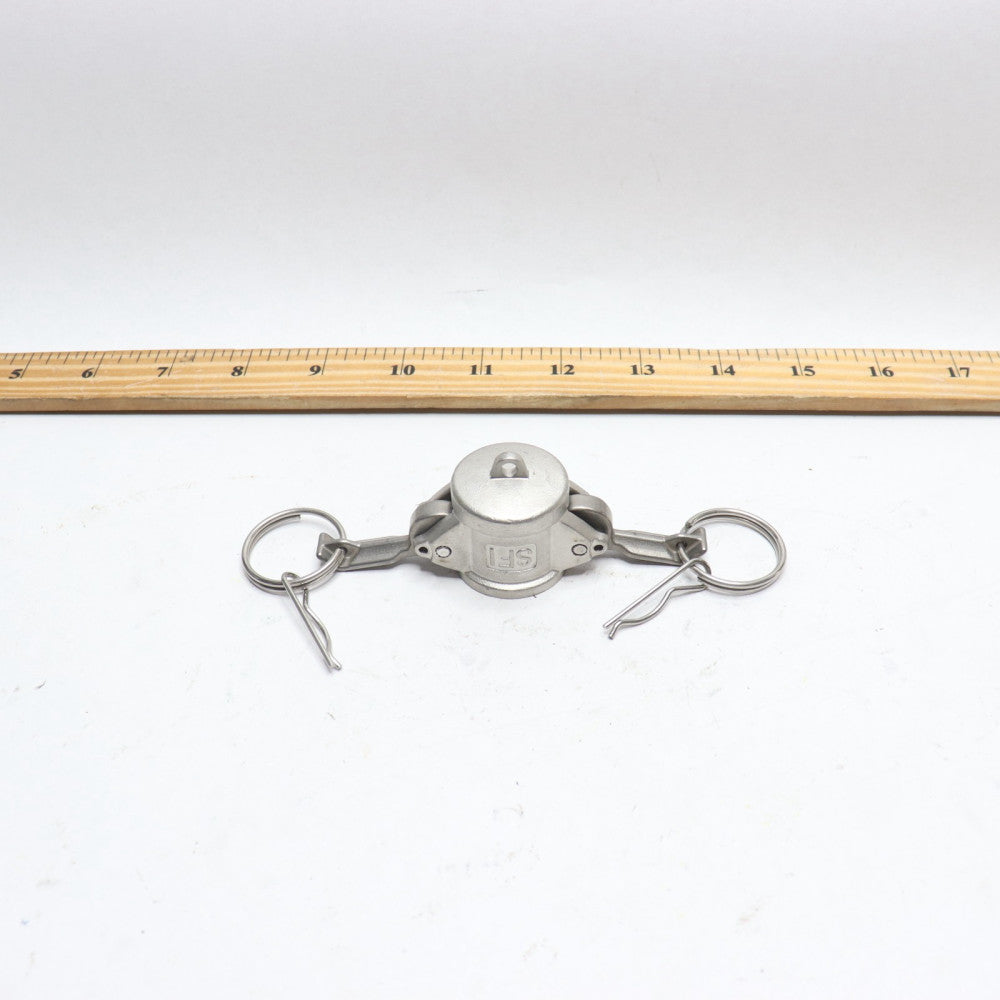 Female Camlock Dust Cap 316 Stainless Steel 1/2" DC-50