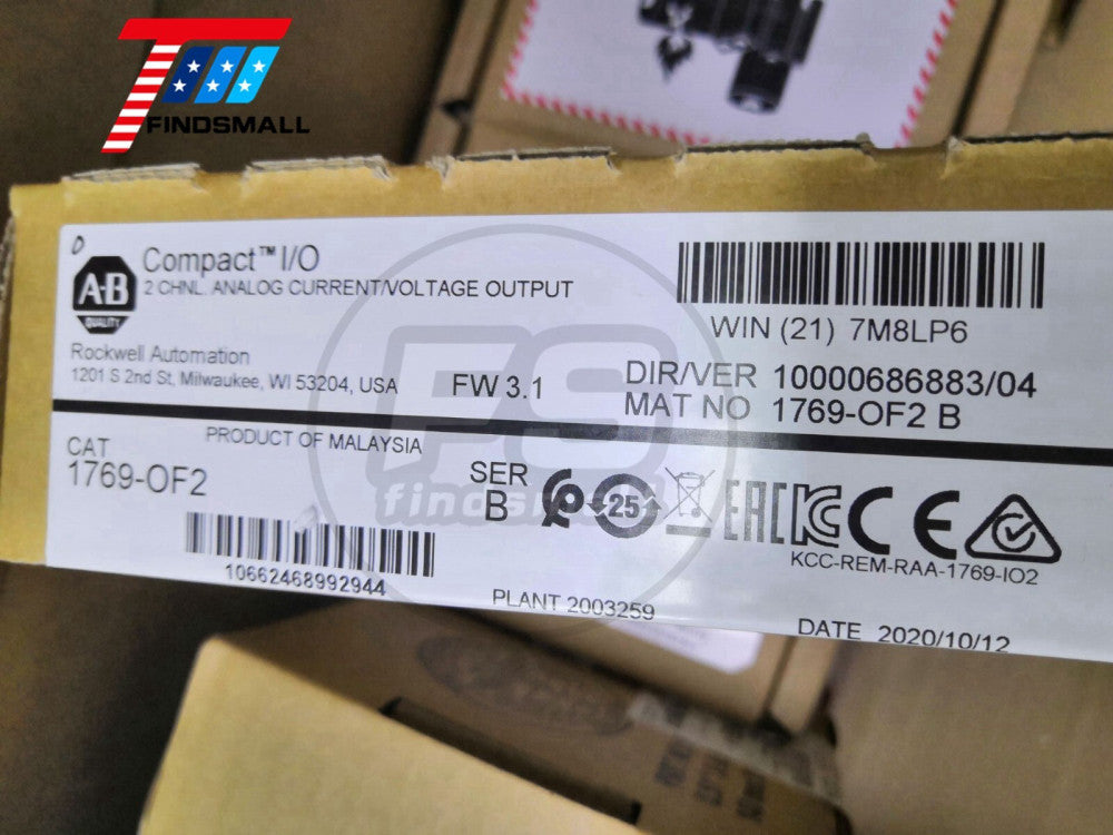 New in Box AB 1769-OF2 Allen-Bradley Ser B Compact I/O Analog Output Module