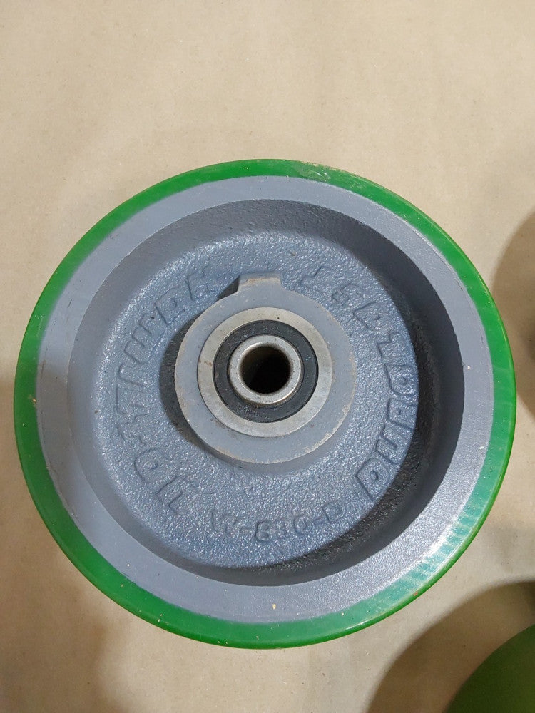 Hamilton Duralast W-830-D 8"x3" Polyurethane On Cast Iron Wheel 7/8 ID Bearing