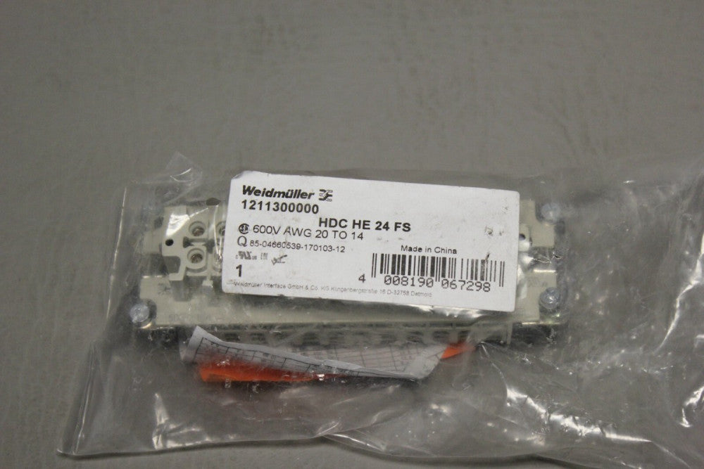 NEW WEIDMULLER HEAVY DUTY CONNECTOR HDC HE 24 FS 1211300000