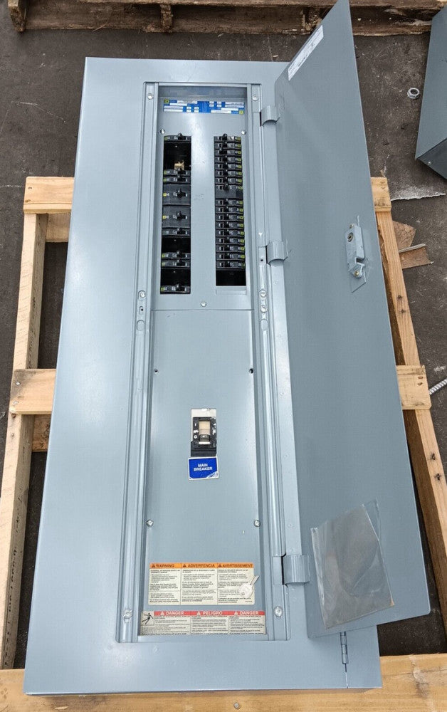 NEW SQUARE D 150 AMP MAIN BREAKER PANELBOARD 42 CIRCUIT 208Y/120V 3Ø KCL34150