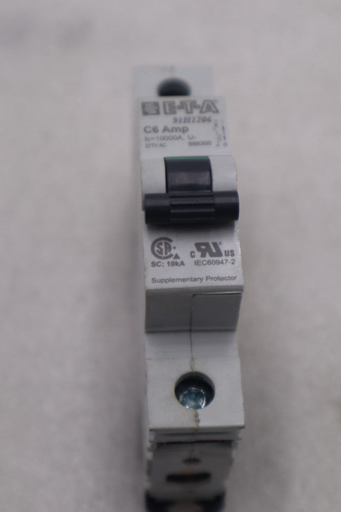 ETA 91H1206 C6 AMP CIRCUIT BREAKER STOCK #K-3820