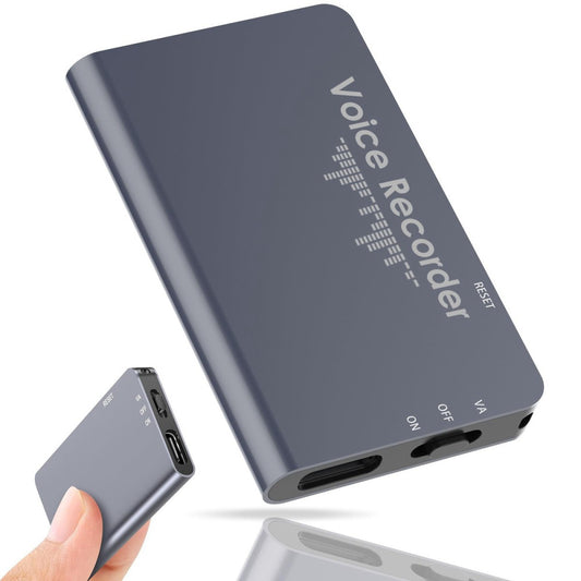 128GB Magnetic Voice Recorder with Playback: 1536 Hours Voice Activated Recor...