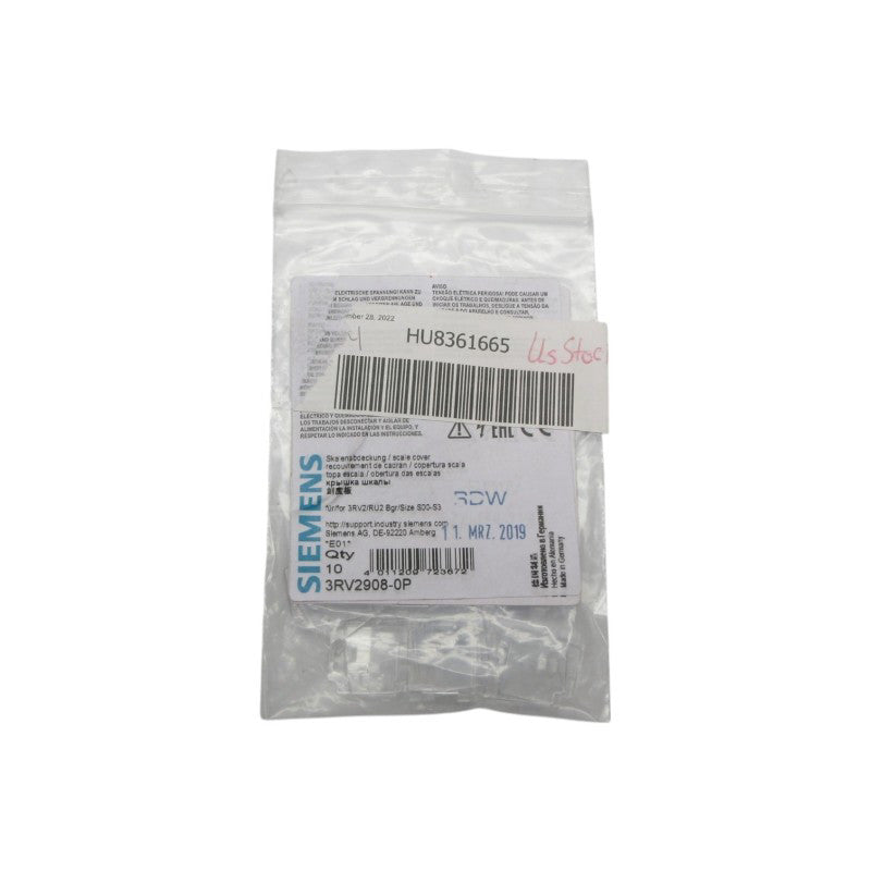 SIEMENS 3RV2908-0P (PKG OF 10) NSMP