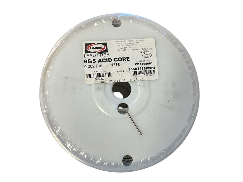 HARRIS 95/5 ACID CORE .62 18IL SPOOL