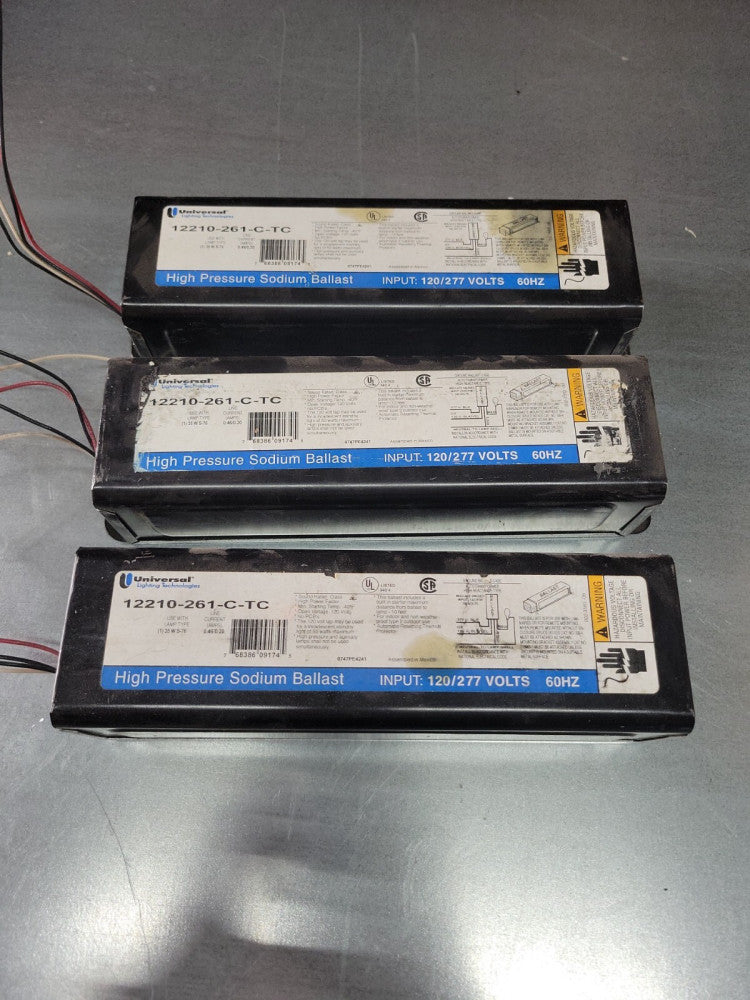 ( 1 ) Universal Lighting 12210-261-C-TC High Pressure Sodium Ballast ~ USED