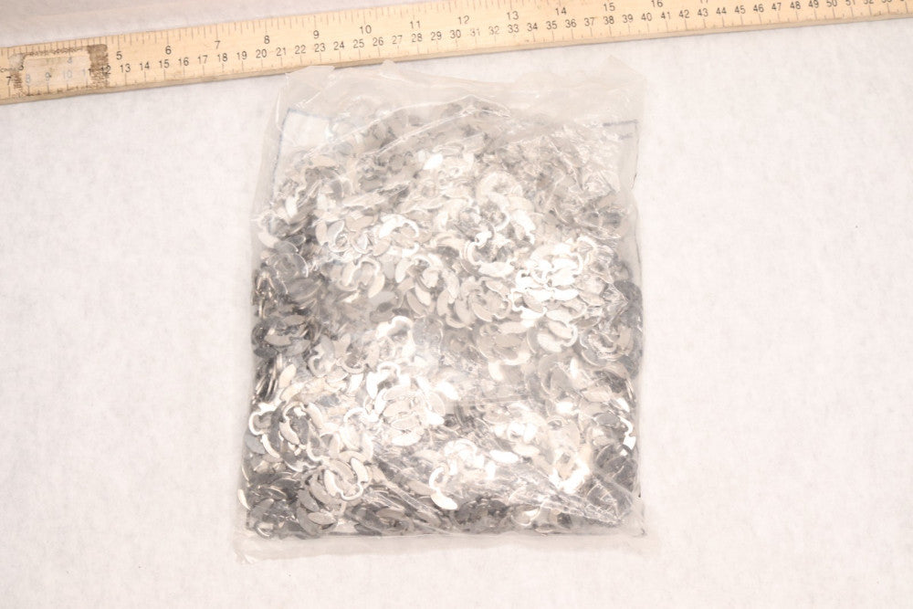 (1000-Pk) Rotor Clip Poodle External Retaining Ring Stainless Steel Plain 1/2" 