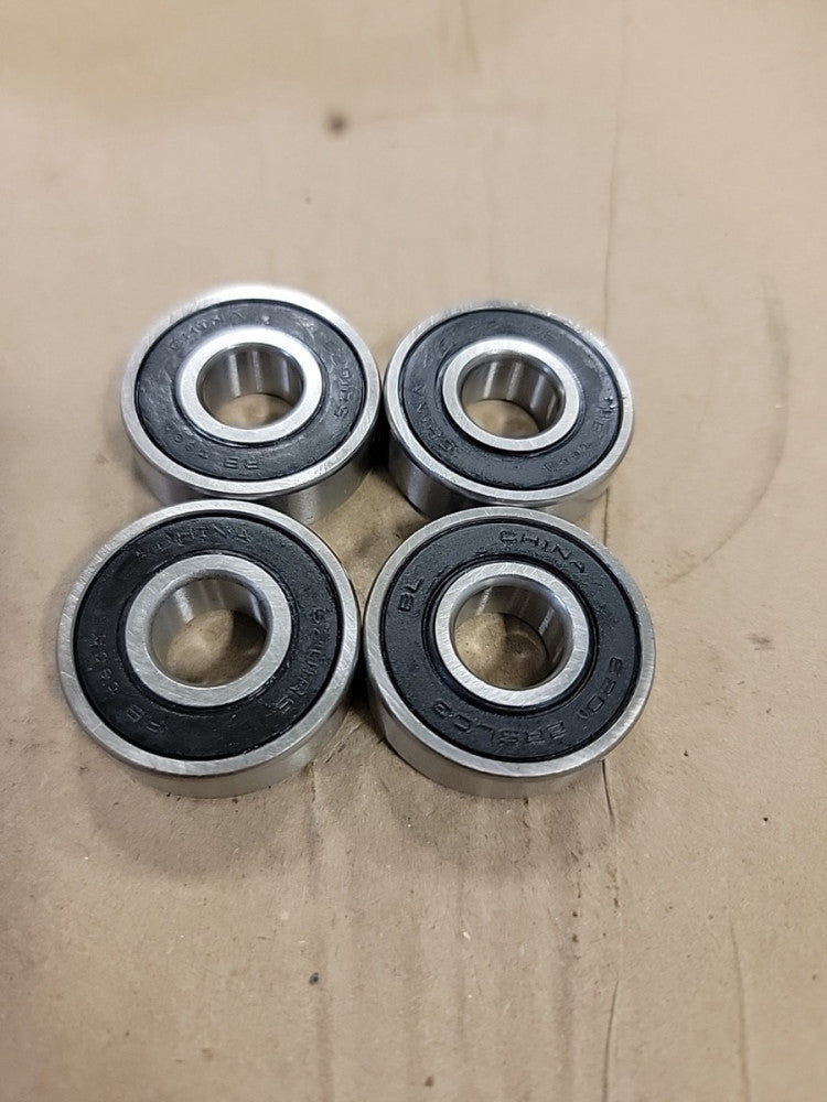 6201-2RS 6201-RS Rubber Sealed Ball Bearings Lot Of 4