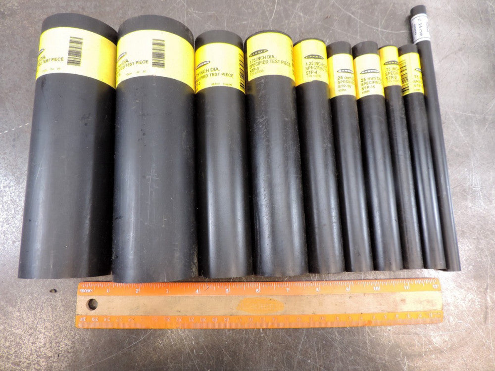 Banner Engineering Specified Test Piece Lot 65mm, 1.75", 1.25", 25mm. 14mm, .75"