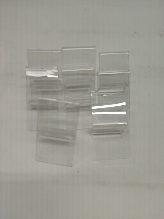 (B) Clear Acrylic 4"X2"  Retail Store Display Shelf Signs Side  Loader Set Of 8