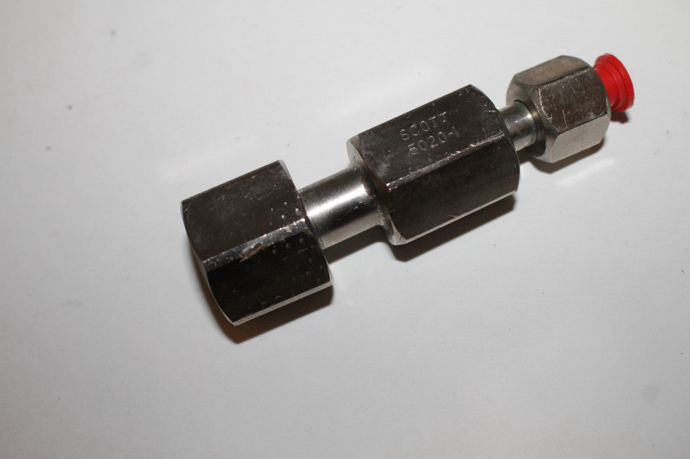 Scott 5020-01 Stainless Aircraft Oxygen Bottle Coupling Filler