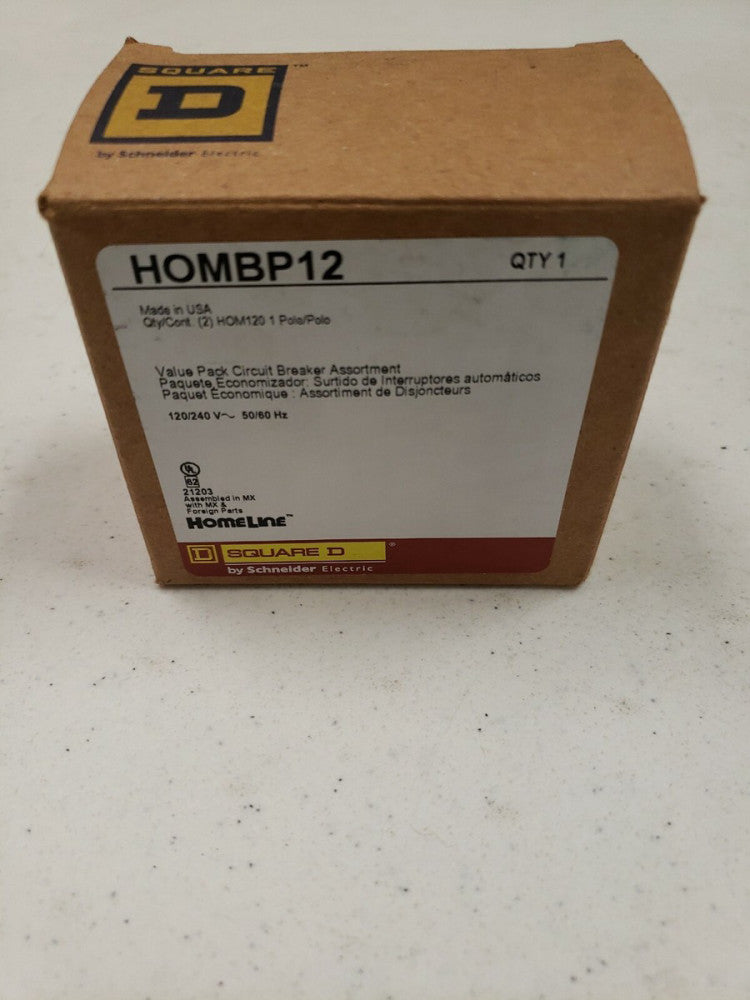 NEW SQUARE D HOMBP12 20A 120/240V (PKG OF 2) 
